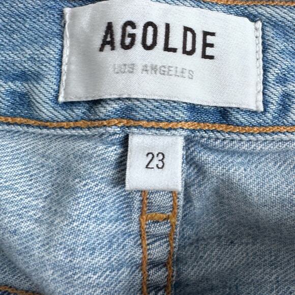 Agolde Jamie High Rise Classic in Shakedown Size 23 or 0 100% Cotton Straight - Picture 3 of 11